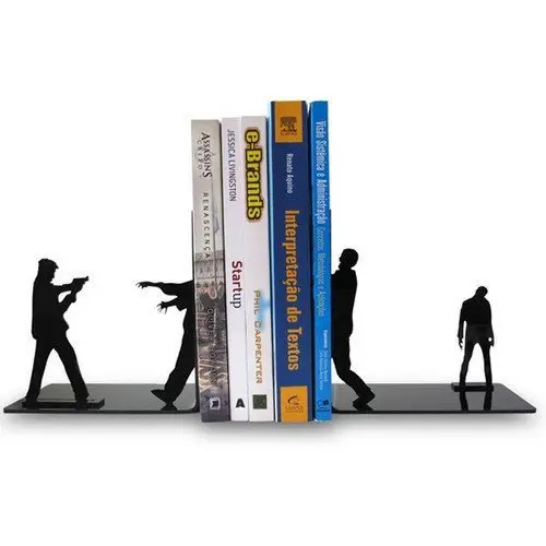 Suporte Aparador De Livros Pota livro separador separa Dvd Cd Zumbilândia
