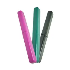 Kit com 3 Porta Escova de Dentes de Plástico Colorido Resistente