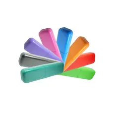 Porta Escova e Pasta De Dentes Plástico Resistente Viagem Colorido