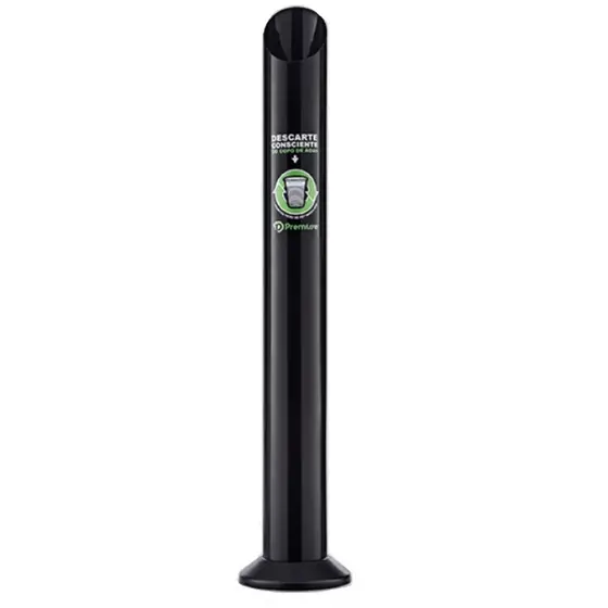 Lixeira De Copo Plastico De Agua Descartável Dispensador Preto