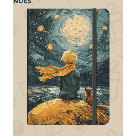 Caderno Moleskine O Pequeno Príncipe | Capa Dura 160 Pág Anotações Bullet Journal Diário- 21x14