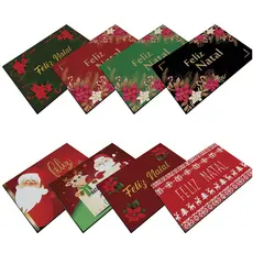 Tapete De Natal Para Porta De Entrada Capacho 60x40cm