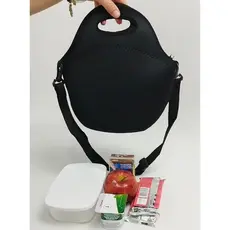 Bolsa Feminina Lancheira Térmica em Neoprene Com Alça Tiracolo Isoprene Unissex Várias Estampas