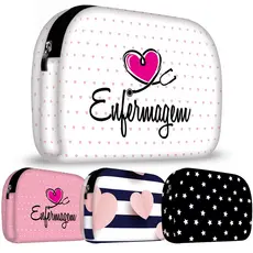 Necessaire em Neoprene - Coleção Profissões - ISOPRENE - Várias Estampas