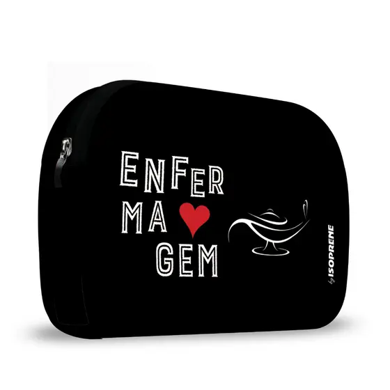 Necessaire em Neoprene - ISOPRENE - Linha Black - Enfermagem