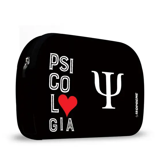 Necessaire em Neoprene - ISOPRENE - Linha Black - Psicologia