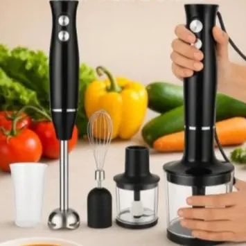 Mixer 4 em 1 Portátil 400W HAND BLENDER NF-8009S– Batedor, Triturador, Copo e Fouet Elétrico Multifuncional