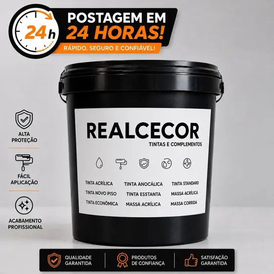 Tinta Piso Acrílica 18 kg Realcecor Proteção Sol E Chuva Externa