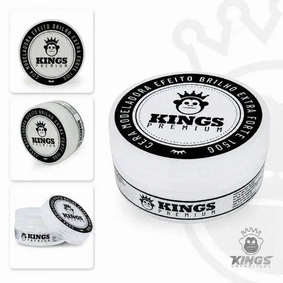 Pomada Cera Modeladora Incolor 150g - Kings