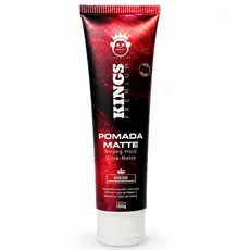 Pomada Modeladora Efeito Matte Bisnaga Premium 100g - Kings - Aspecto Natural com Fixação Forte