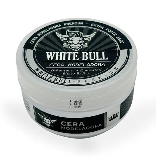 Pomada Cera Modeladora Masculina White Bull - Estilo para todos os Cabelos, Escolha o Seu