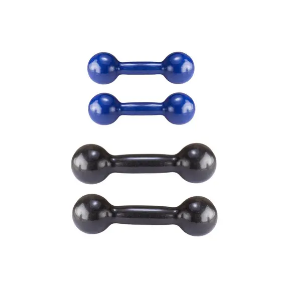 Kit Pares Halteres Emborrachados 0.500 KG + 1 KG Treino Em Casa Fisioterapia Musculação