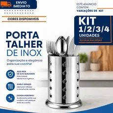 Porta Talheres Inox 1/2/3/4 Organizador de Talheres Escorredor Suporte para Cozinha 16,5cm