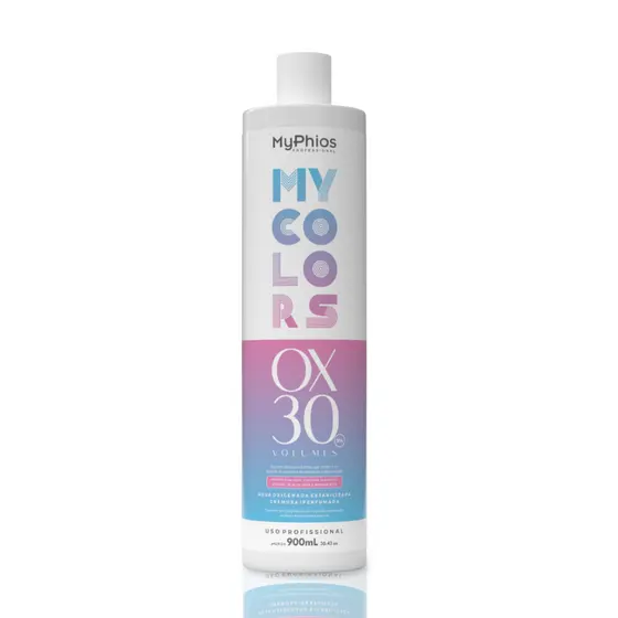 Água Oxigenada 30 Volumes MyColors 900ml MyPhios Profissional