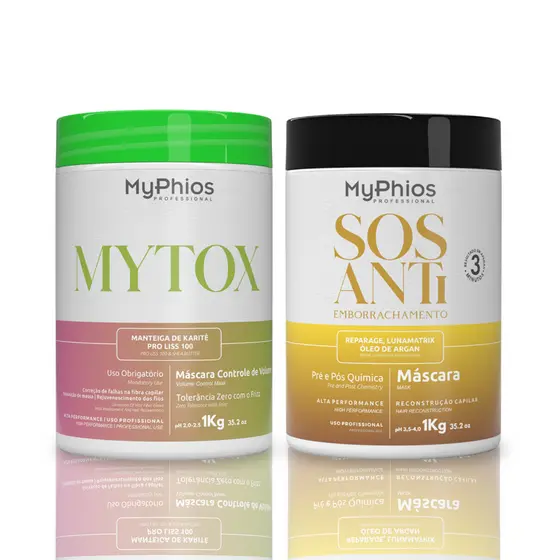 SOS Antiemborrachamento 1Kg + MyTox Redutor de Volume 1Kg MyPhios