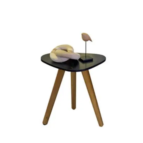 Mesa Lateral, Mesa de canto, mesa de centro Sala Pé Palito Decorativa Tampo Orgânico Para Sala Quarto E Escritório NIPPO