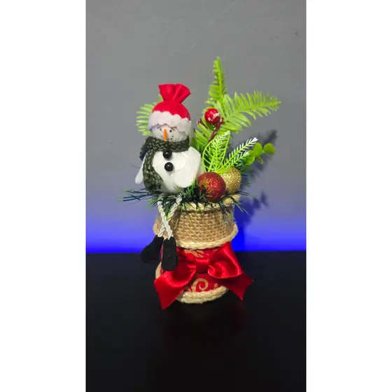 Vaso natalino - Decoração de Natal