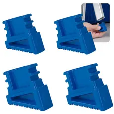 Sapatas Mor Azul em Polipropileno Emborrachado - 4 Ponteiras de Reposição para Escada com Maior Durabilidade