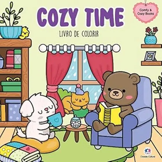 Cozy Time Livrinho Colorir 48 Paginas Adulto Infantil