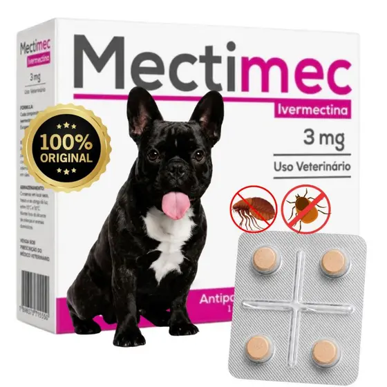 Remedio Carrapatos Pulgas Para Cachorro Que Dura 6 meses 4 comprimidos - Envio imediato
