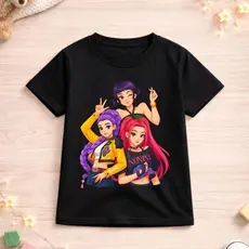 Camiseta Infantil Menina Guerreiras do Kpop
