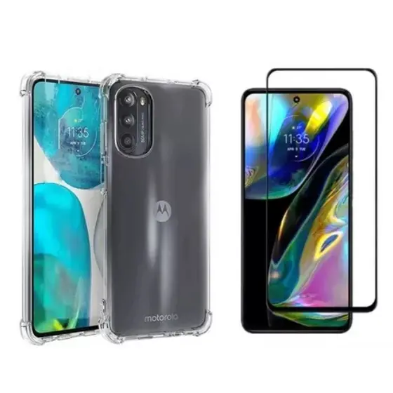 Kit Capa Capinha MOTO G52 + Película de Vidro 3D / MOTO G52 / G82
