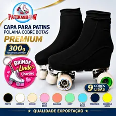Capa Para Patins Polaina Cobre Botas Premium 300g Cores Lisas Patinashow