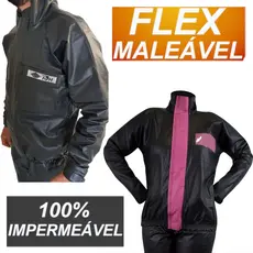 Kit Traje Conjunto Capa De Chuva Frio Inverno Masculino Feminina Flex