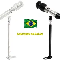 Antena Retrovisor Aço Inoxidavel Corta Linha Pipa Cor Preta Cromada Proteção 6 Estagios