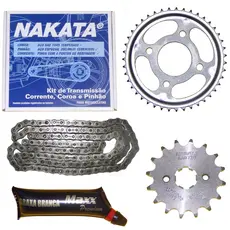 Kit Relação Transmissão Moto Honda Cg 150 Fan Titan Start Original Nakata