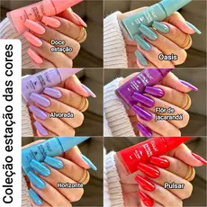 KIR 10 ESMALTES DIFERENTES NOVO TOQUE INCLUINDO COLEÇÃO ESTAÇÃO DAS CORES (KIT JÁ MONTADO)