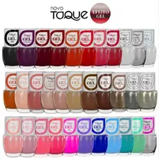 kit 20 ESMALTES EFEITO GEL novo toque (seca sem precisar de cabine)