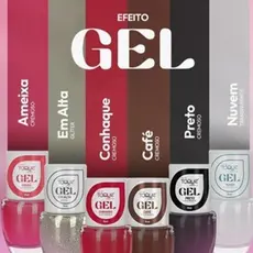 GEL- EFEITO GEL.- Esmaltes Novo toque.(secagem sem cabine).