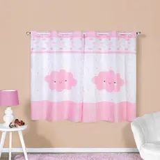 Cortina Infantil 2,00x1,50 Estampa Bebê Quarto Chuvinha de Amor