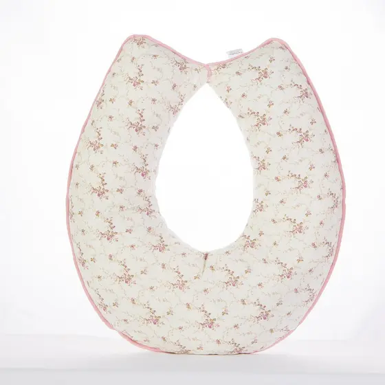 Almofada Amamentação para Bebê Menina Amarilys Floral Com Zíper