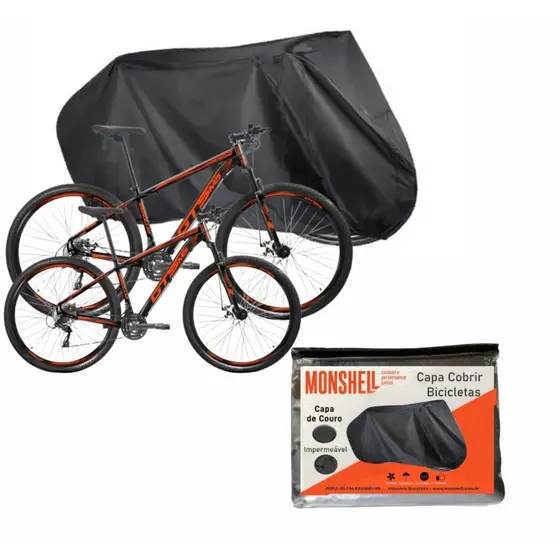 Capa para Cobrir Bicicleta Bike Couro Forrada 100% Impermeável Aro 24/26/29