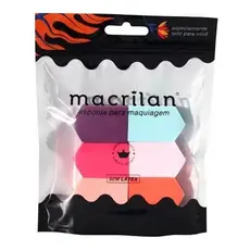 MACRILAN EP04 KIT COM SEIS ESPONJAS PARA MAQUIAGEM