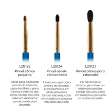 Pincéis para Olhos Profissionais Esfumado e Precisão LULLY MAKEUP