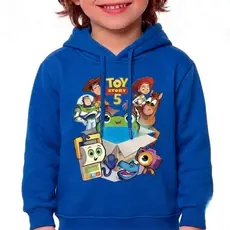 Moletom Infantil Lançamento Toy Story 5 Disney Buzz Woody Canguru Flanelado Menino Menina Inverno
