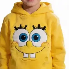 Blusa De Frio Casaco Jaqueta Infantil Moletom Personagem Bob Esponja Menios Meninas
