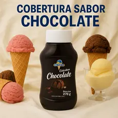 Cobertura chocolate sobremesa sorvetes bolos açaí