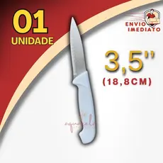 Faca 3,5" de Aço Inox Faquinha Pequena Para Cortar Legumes Descascar Descascadora Cortante Afiada