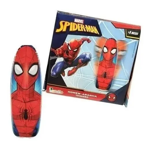 João Teimoso Gigante João Bobo Inflável 77cm Homem Aranha