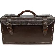 Maleta Bolsa De Couro Legítimo Para Ferramentas N2 34x13x19
