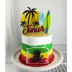 Topo /topper de bolo Reggae Personalizado