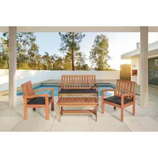 Conjunto para Jardim em Madeira Maciça Robust com Almofada
