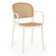 Cadeira de Jantar Roma Prática com Braços para Sala e Cozinha