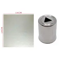 Kit Ponta Ponteira Bico Magnetron Microondas Triangular + Mica Micro-ondas 14x14cm