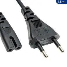 Cabo de Força AC Philips Tipo 8 Bipolar 1,5m - 1ª Linha