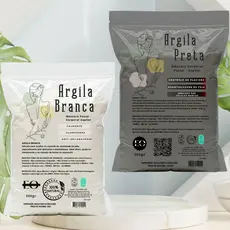 Argila Mascara Facial Corporal Branca 500g Clareadora e Preta 500g Cicatrizante SkinCare But First